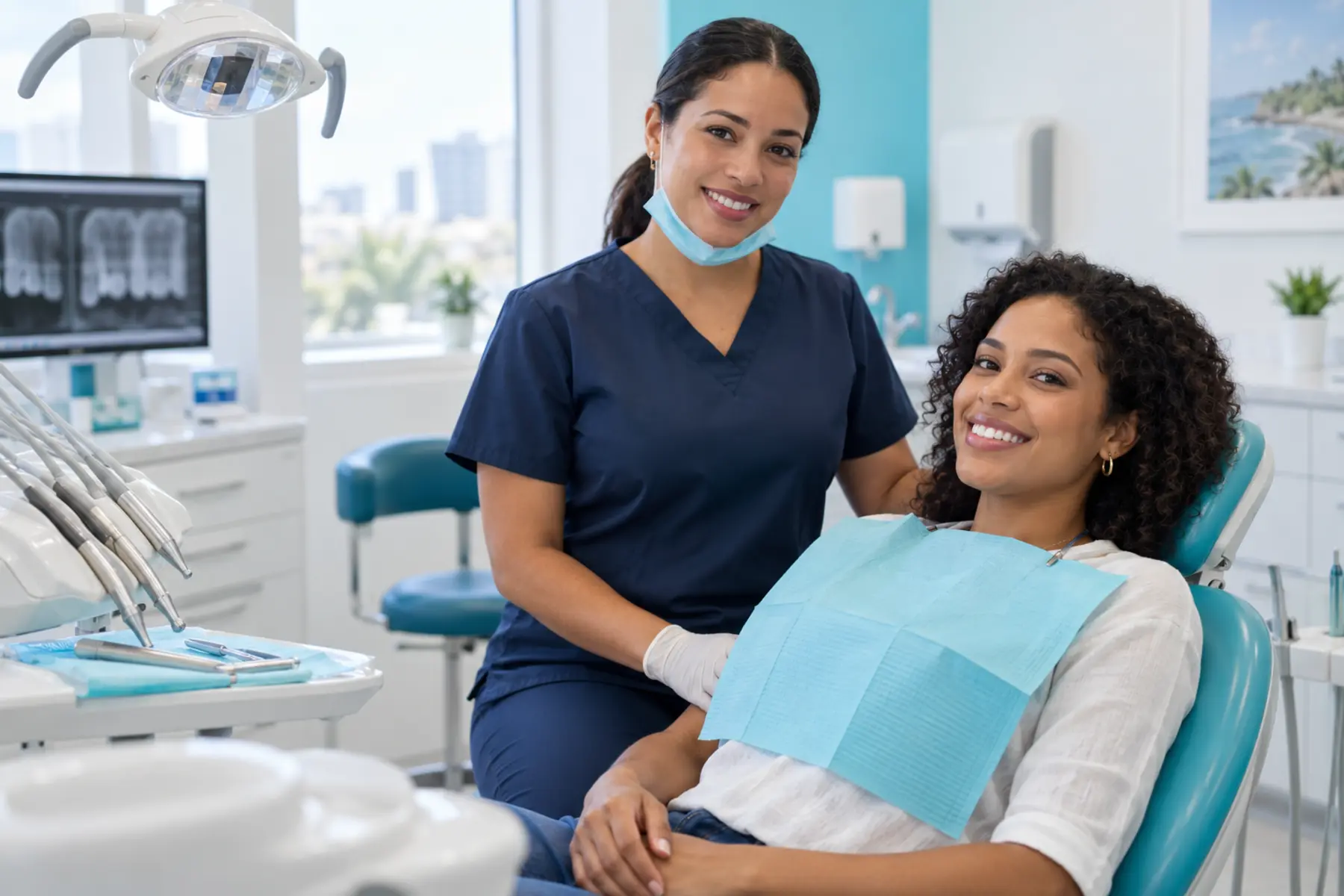 Imagen conceptual de una consulta dental
